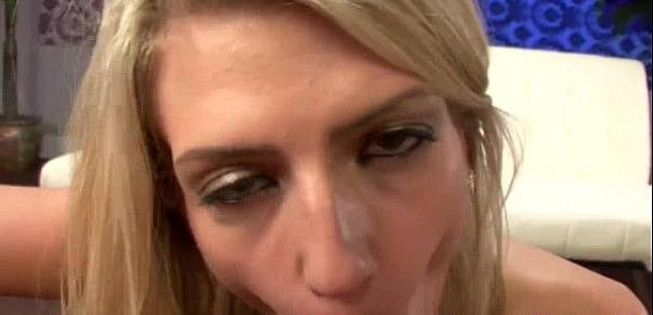  Blonde young MILF loves stepsons jizz